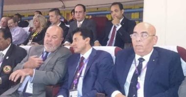 وزير الرياضة ورئيس الاتحاد الدولي للكاراتيه يشهدان حفل افتتاح البطولة العربية