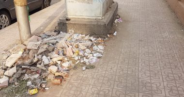 قارئ يشكو من انتشار القمامة بشارع الثورة بمنطقة الدقى