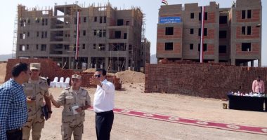 صور.. وزير التعليم العالى يتفقد إنشاءات جامعة الملك سلمان بجنوب سيناء