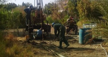 انتهاء أعمال حفر الخزانات الأرضية بتوسعات محطة مياه أرمنت الكبرى غرب الأقصر