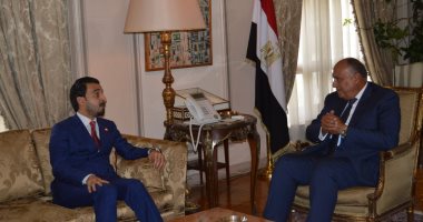 وزير الخارجية يؤكد لرئيس مجلس النواب العراقى دعم مصر لوحدة وسيادة العراق