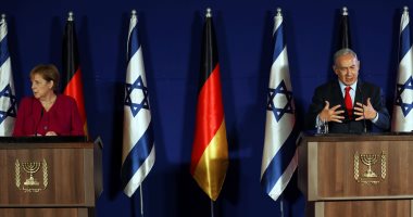 صور.. "ميركل": ألمانيا ستحاول اقناع الفلسطينيين بالتفاوض مع إسرائيل