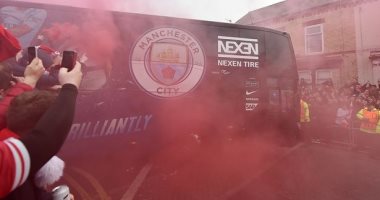 15 كاميرا لتأمين حافلة مانشستر سيتى ضد اعتداءات جماهير ليفربول.. صور