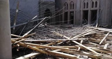 إصابة 4 عمال فى انهيار سقف مسجد بالدقهلية 
