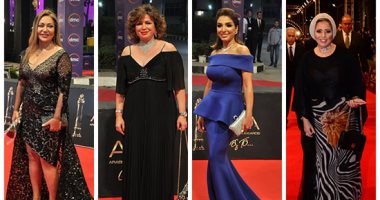 نجوم الفن يتألقون فى حفل توزيع جوائز السينما العربية
