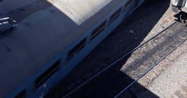 خروج قطار عن مساره أثناء التخزين بمحطة أسوان دون إصابات