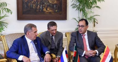  رئيس الوزراء يلتقي رئيس جمهورية تتارستان لبحث تعزيز العلاقات الثنائية 