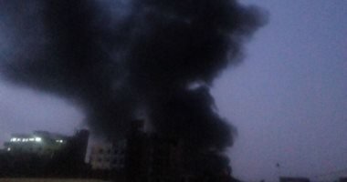 فيديو وصور.. قراء اليوم السابع يرصدون حريقا هائلا بشبين الكوم