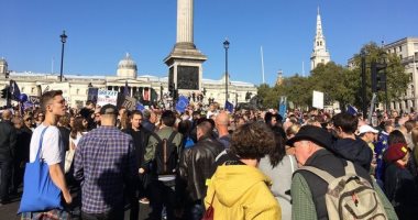 صور.. 570 ألف شخص يتظاهرون فى لندن للمطالبة باستفتاء ثان حول "بريكست" 