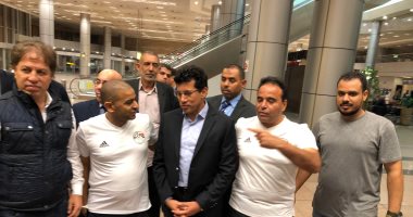 وزير الرياضة يستقبل أبطال مصر المشاركين بأولمبياد الأرجنتين فى مطار القاهرة