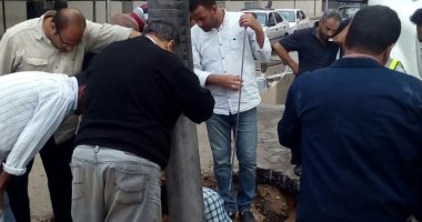 مياه الشرب بالقاهرة: غطاء خرسانى لغرفة مكشوفة بشارع دولتيان فى شبرا     