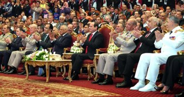 الرئيس السيسى يشهد احتفالية انتصارات أكتوبر بمركز المنارة