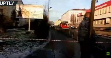 فيديو.. المشاهد الأولى لانفجار مبنى الأمن الفيدرالى غرب روسيا