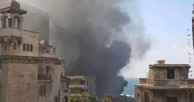 السيطرة على حريق فى شاطئ 26 يوليو بالإسكندرية