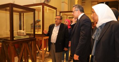 وزير الآثار يتفقد المتحف المصرى بالتحرير للاحتفال بـ116 عاما على افتتاحه.. صور