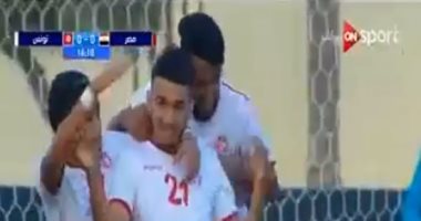فيديو.. منتخب تونس الأوليمبى يتقدم على الفراعنة بهدف