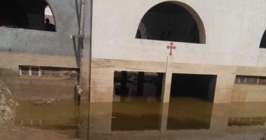 الكنيسة: أضرار بالغة بدير الأمير تادرس بمنفلوط بسبب السيول 