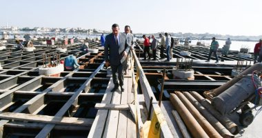 صور.. محافظ البحيرة يتفقد أعمال أول ميناء صيد برشيد بتكلفة 450 مليون جنيه