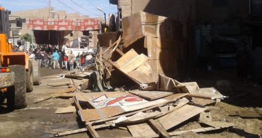 صور.. إزالة 203 حالة إشغالات من شوارع مدينة ببا جنوب بنى سويف 