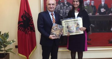 الرئيس الألبانى يستقبل النائبة ماريان عازر بالقصر الرئاسى 