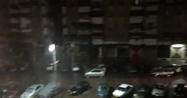 فيديو وصور.. سقوط أمطار غزيرة على مدينتى بورسعيد بورفؤاد