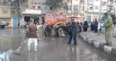 صور ..محافظ كفر الشيخ: إعلان الطوائ لمواجهة الأمطار ونزح المياه من الشوارع