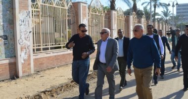 محافظ بورسعيد يطلق مشروع تطوير حديقة الفرما التاريخية