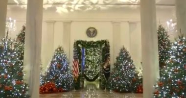 زينة براقة وأجواء ميلادية.. البيت الأبيض يستعد لاستقبال الكريسماس.. فيديو