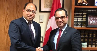 سفير مصر فى كندا يلتقى رئيس لجنة العلاقات الخارجية بمجلس العموم الكندى   
