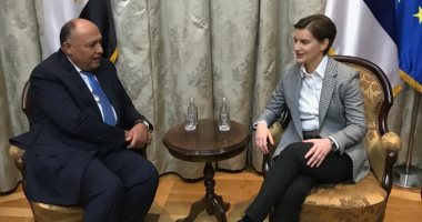 وزير الخارجية يبحث مع رئيسة وزراء صربيا زيادة حجم التبادل التجارى بين البلدين