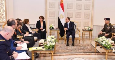 السيسي يلتقى وزيرة الجيوش الفرنسية ويثمن التعاون العسكري بين القاهرة وباريس