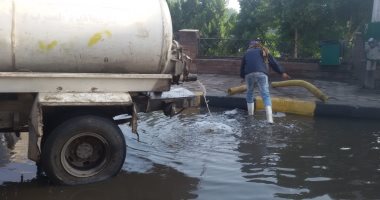 نشر معدات لشفط مياه الأمطار بالقاهرة والجيزة 