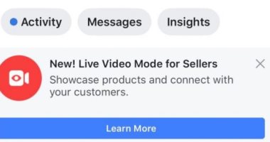 فيس بوك تختبر ميزة جديدة للتسوق عبر الفيديو المباشر فى ماسنجر