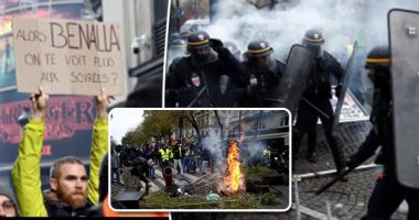 الشرطة الفرنسية تطلق الغاز المسيل للدموع لتفريق محتجى السترات الصفراء