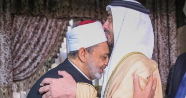 صور.. وزير خارجية الإمارات يقبل رأس الإمام الأكبر بمشيخة الأزهر