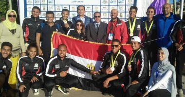منتخب مصر يحصد 15 ميدالية باليوم الأول للبطولة العربية للكانوى بالأقصر