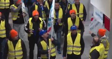 فيديو.. شلل حركة القطارات بألمانيا بسبب إضراب عمال السكك الحديدية 