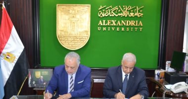 رئيس جامعة الإسكندرية يوقع اتفاقية تعاون مع أكاديمية الفنون لتوطيد العلاقات الثقافية