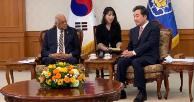 صور ..رئيس البرلمان يدعو كوريا الجنوبية الى رفع حظر السفر وزيادة الاستثمارات 