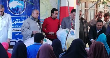 صور.. مستقبل وطن ينجح فى إنهاء خصومة بالقاهرة ويوزع 4000 بطانية بالفيوم وبورسعيد