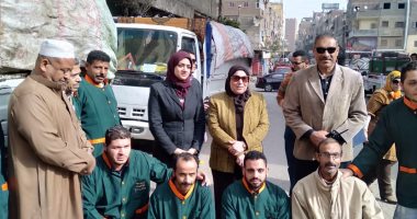 نائب محافظ القليوبية ورئيس مدينة شبرا ينظمان جولة مفاجئة على قطاعات النظافة