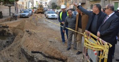 محافظ الغربية: بدء أعمال رصف شارعى إبن الفارض وعلى مبارك بطنطا 