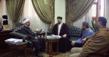 مفتى الجمهورية يستقبل رئيس الجامعة الإسلامية الروسية لبحث تعزيز التعاون 
