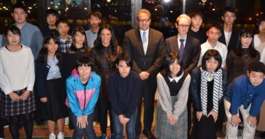 وزيرة السياحة تلتقى وفدا من الشباب اليابانى متضررى الفيضانات