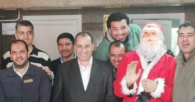 صور.. بابا نويل يزور الأطفال المرضى بالشرقية