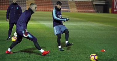 ميسي يشارك فى تدريبات برشلونة للمرة الأولى فى 2019.. صور