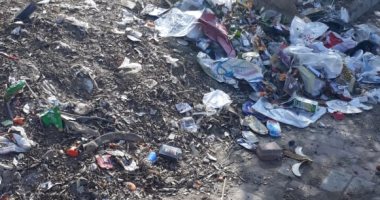 قارئ يشكو انتشار القمامة داخل حديقة عامة بشيراتون المطار