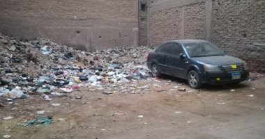 شكوى من تراكم القمامة داخل قطعة أرض خالية بشارع عرفة فى البراجيل 