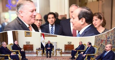10 صور تلخص زيارة وزير الخارجية الأمريكى للقاهرة