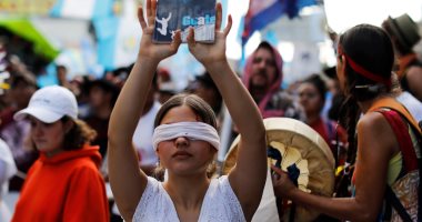 صور.. مظاهرات فى جواتيمالا ضد قرار طرد لجنة مكافحة الفساد والمطالبة باستمرارها